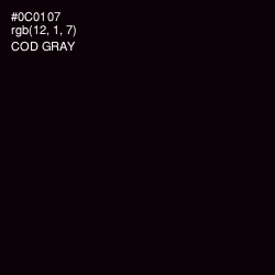 #0C0107 - Cod Gray Color Image